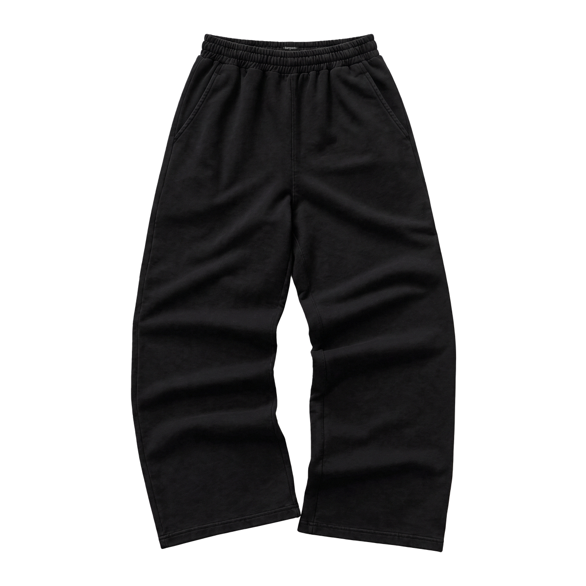 BRSRB LIFEWEAR CORE WIDE-LEG PANTS — BLACK