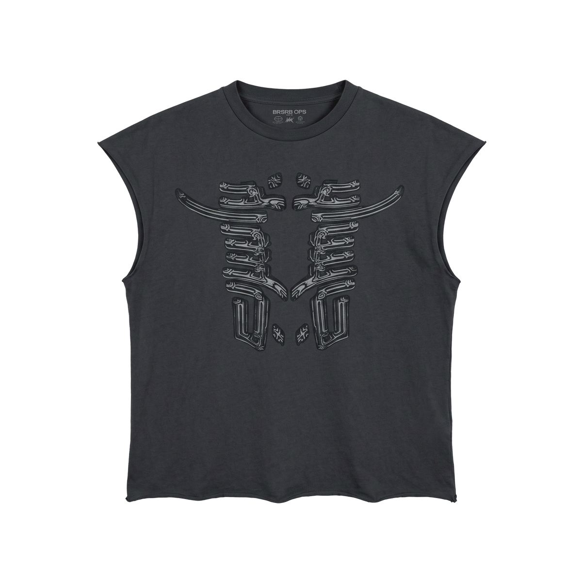 BRSRB Exo Frame Muscle Tee – Grey