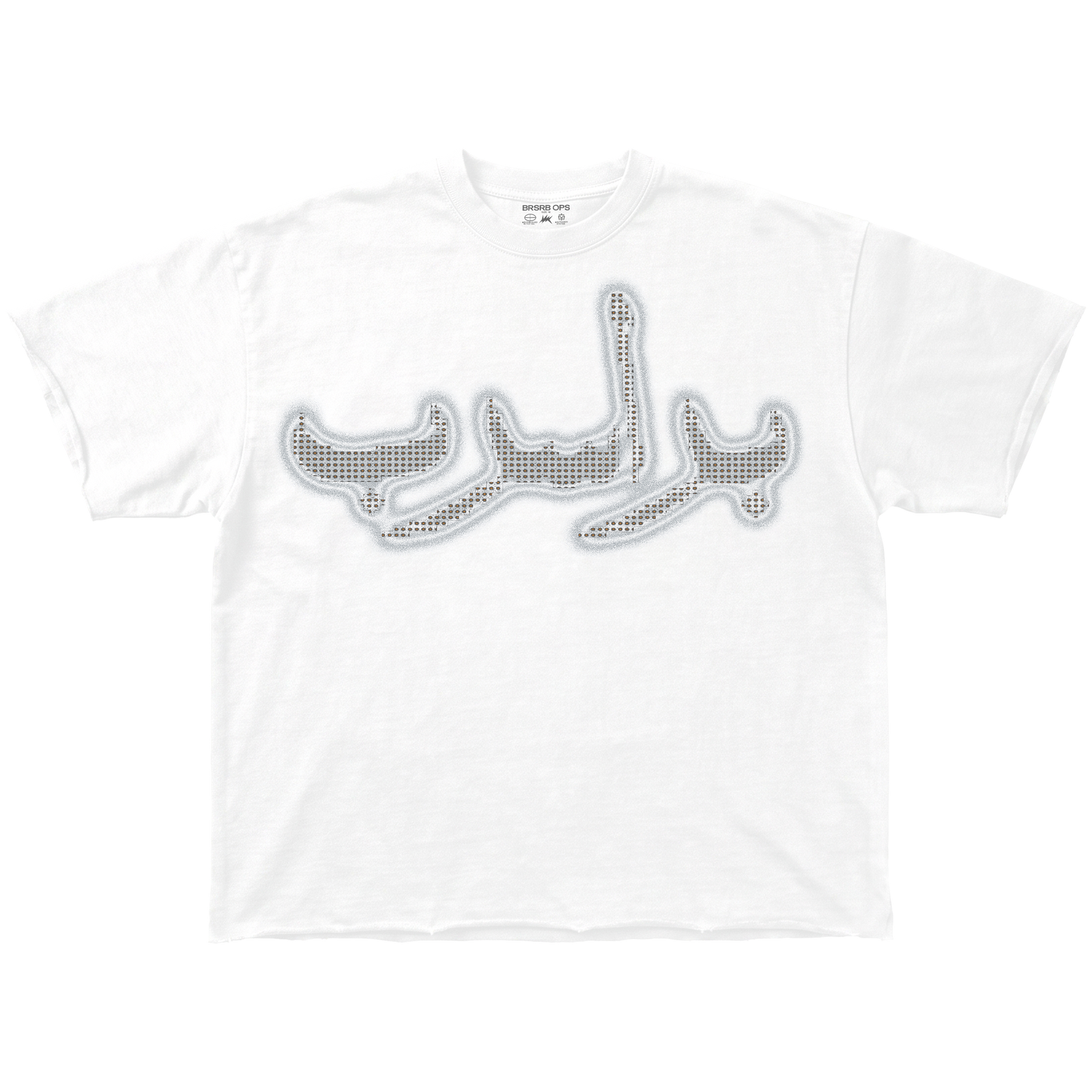 BRSRB Steel Script Tee – White
