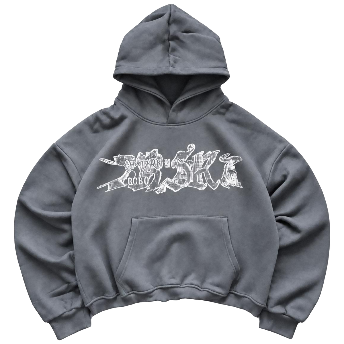 BRSRB GRAFF HOODIE — GREY