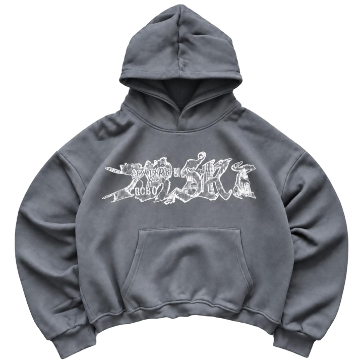 BRSRB GRAFF HOODIE — GREY