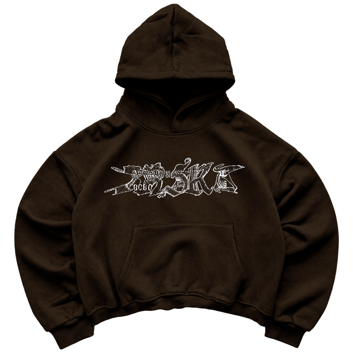 BRSRB GRAFF HOODIE — BROWN