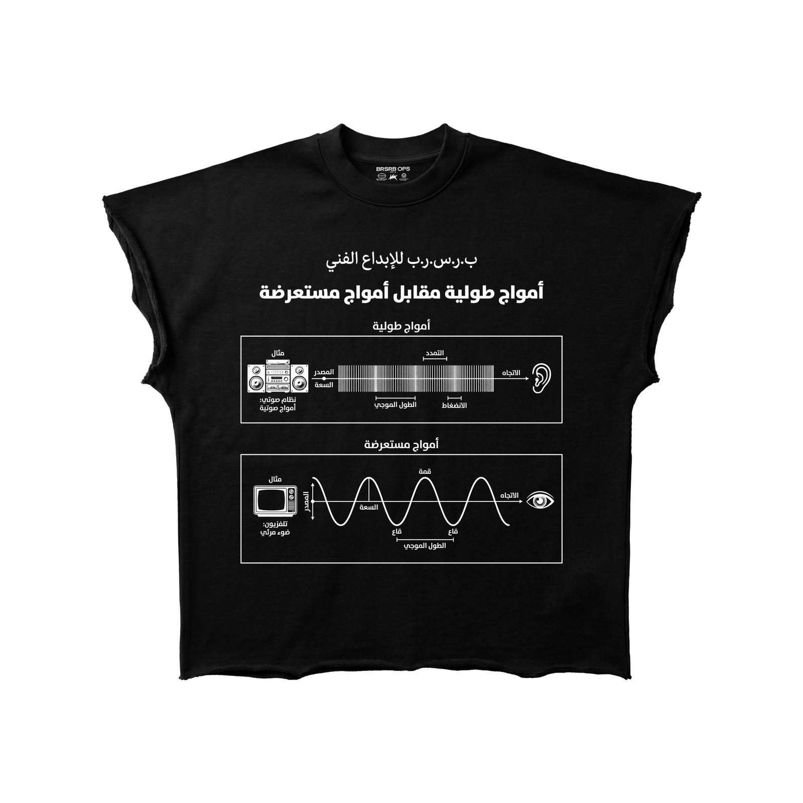 BRSRB “امواج طولية”  DECONSTRUCTED - Black