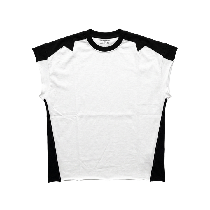 BRSRB Split Tee White & Black