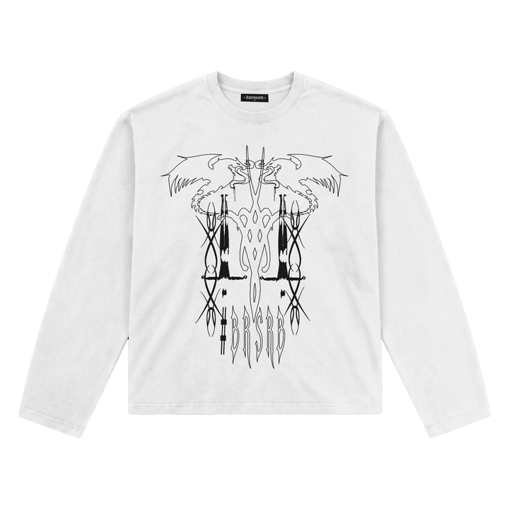 BRSRB FANG LONGSLEEVE — WHITE