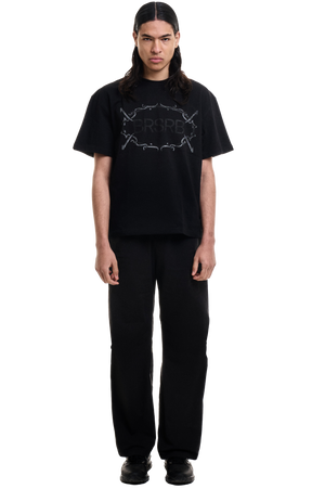 BRSRB BLACK CROPPED T-SHIRT