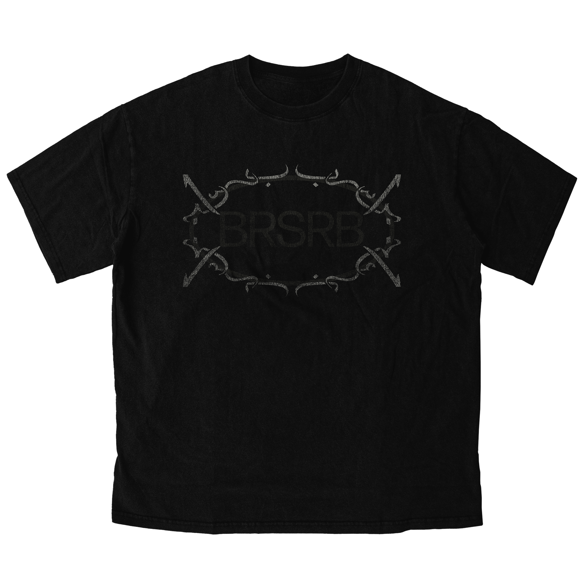 BRSRB BLACK CROPPED T-SHIRT